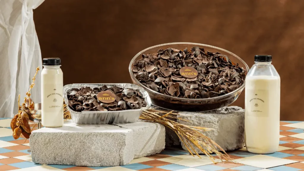dark chocolate pudding by ann's cocok dijadikan sebagai puding lebaran untuk banyak tamu